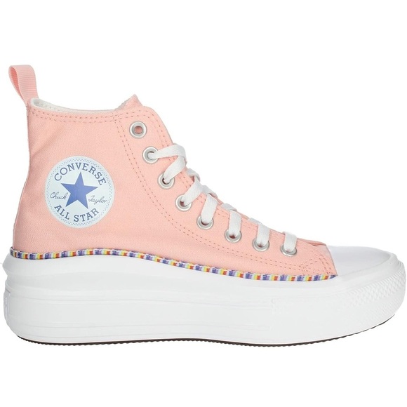 Converse Kids Chuck Taylor All Star Move Platform Sneaker Friendship Bracelet - Picture 1 of 10